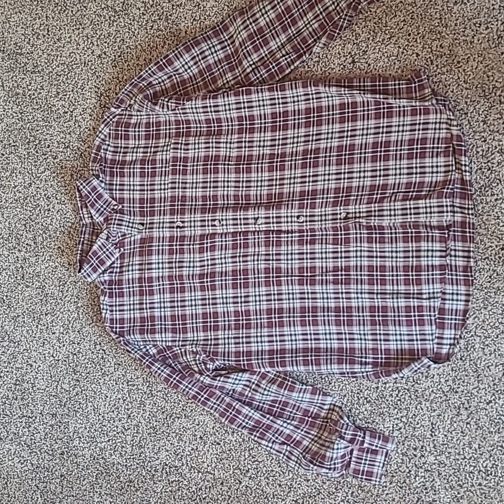 L.L. Bean Men's Plaid 100% cotyon Shirt, Size Large